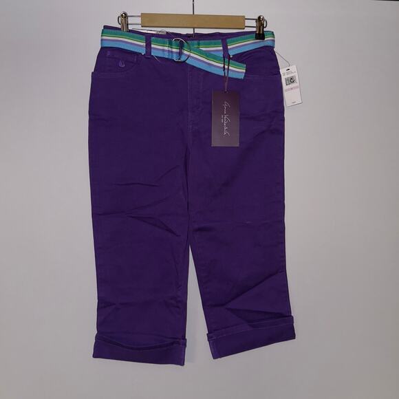 Gloria Vanderbilt Women's Size 6 Purple Capri Pants - Picture 1 of 10
